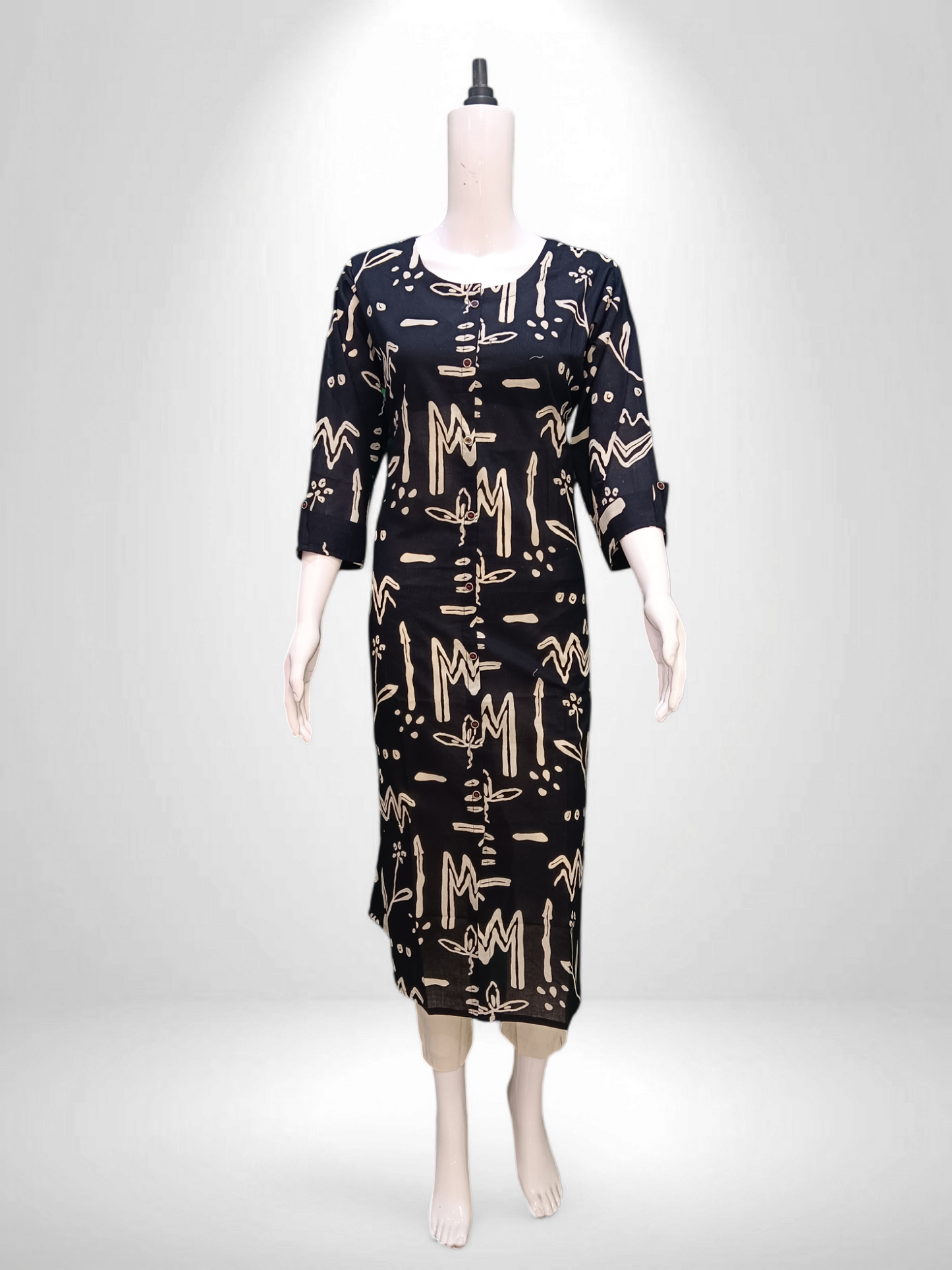 Noir Elegance Black Kurti