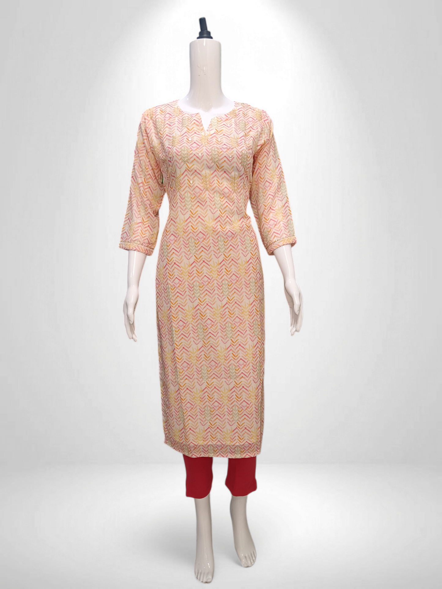 Blush Harvest printed multiple colour Kurti