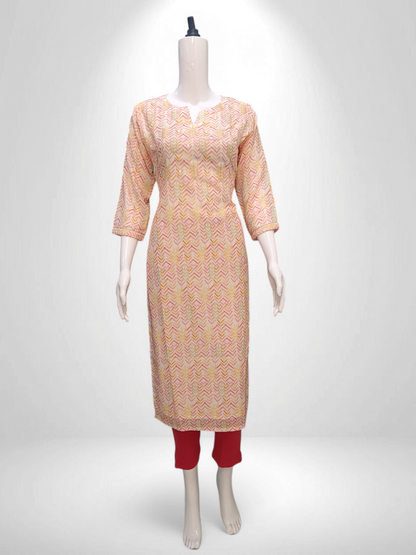 Blush Harvest printed multiple colour Kurti